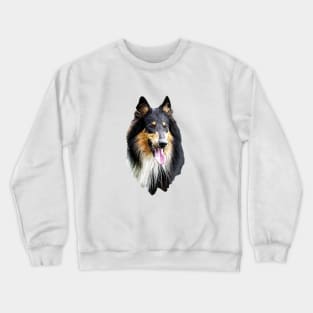 Rough Collie Tri Crewneck Sweatshirt